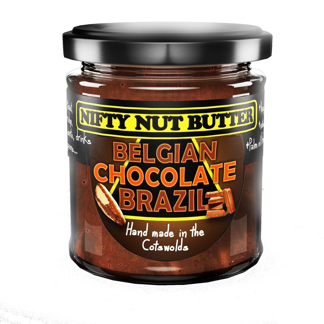 Belgian Chocolate Brazil Nut Butter - 185g jar